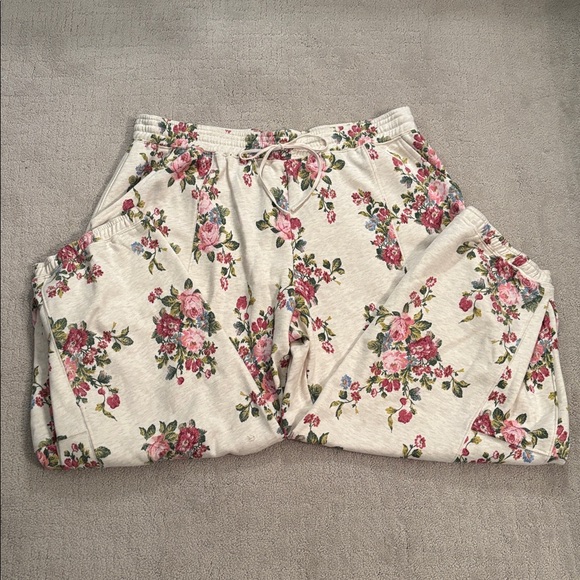 NWT Anthropologie Daily Practice Zola Jogger Printed Edition: Neutral Floral, XL - Picture 5 of 13